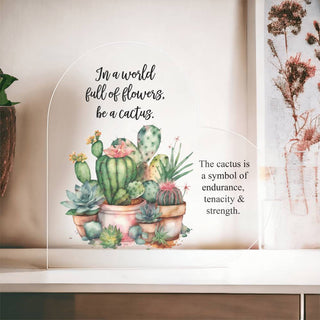 Cactus Desert Home Decor Acrylic Signs and Decorations