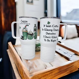 Irish Coffee School Driveline 20 oz. Insulated Travel Mug w/Slider Lid