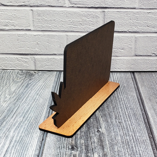 Custom Teacher Appreciation Gift Wood Chalkboard Desk Display Award | Thank You Plant | Influence of a Good Teacher Can Never Be Erased