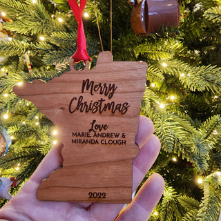 Leech Lake Minnesota Christmas Ornament Decoration Personalized | Gift Exchange Memories Present