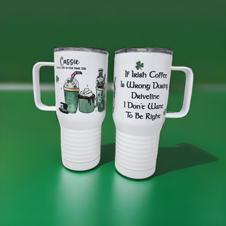 Irish Coffee School Driveline 20 oz. Insulated Travel Mug w/Slider Lid